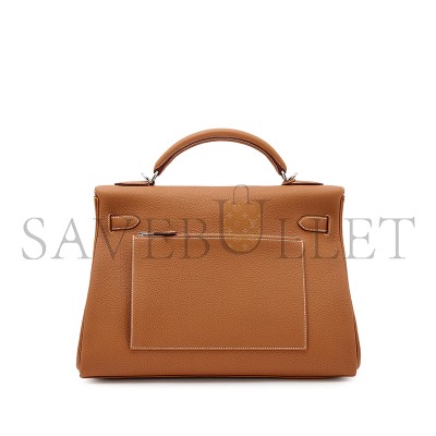 HERMES GOLD MASTER TOGO MAXI KELLY 42 RETOURNE PALLADIUM HARDWARE 19275 (42*27*17cm)